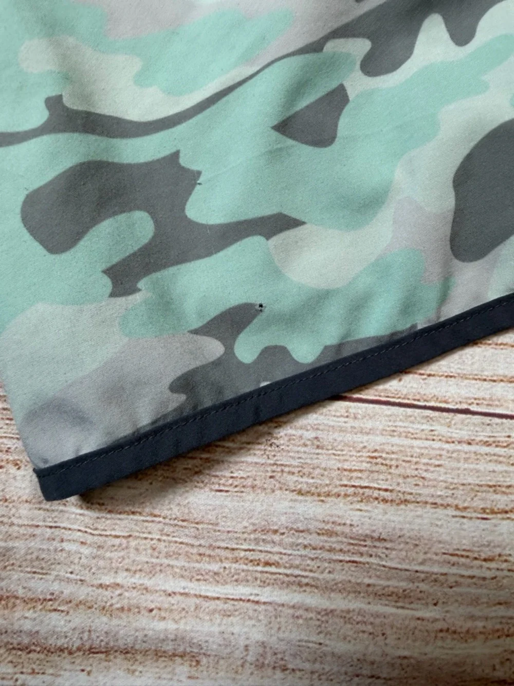 Justice Mint Green Camo Athletic Shorts‎ with Black Trim